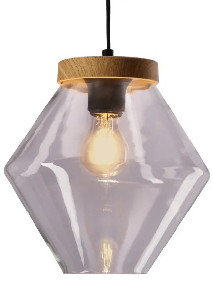 BRELS kábeles függőlámpa 1xE27/40W/230V, átlátszó