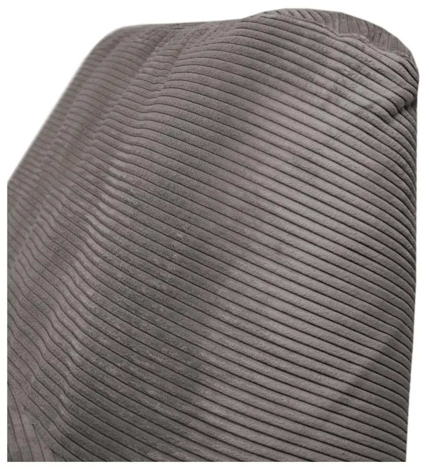 Fekete kordbársony babzsákfotel Sofa Tube – SLOWDOWN