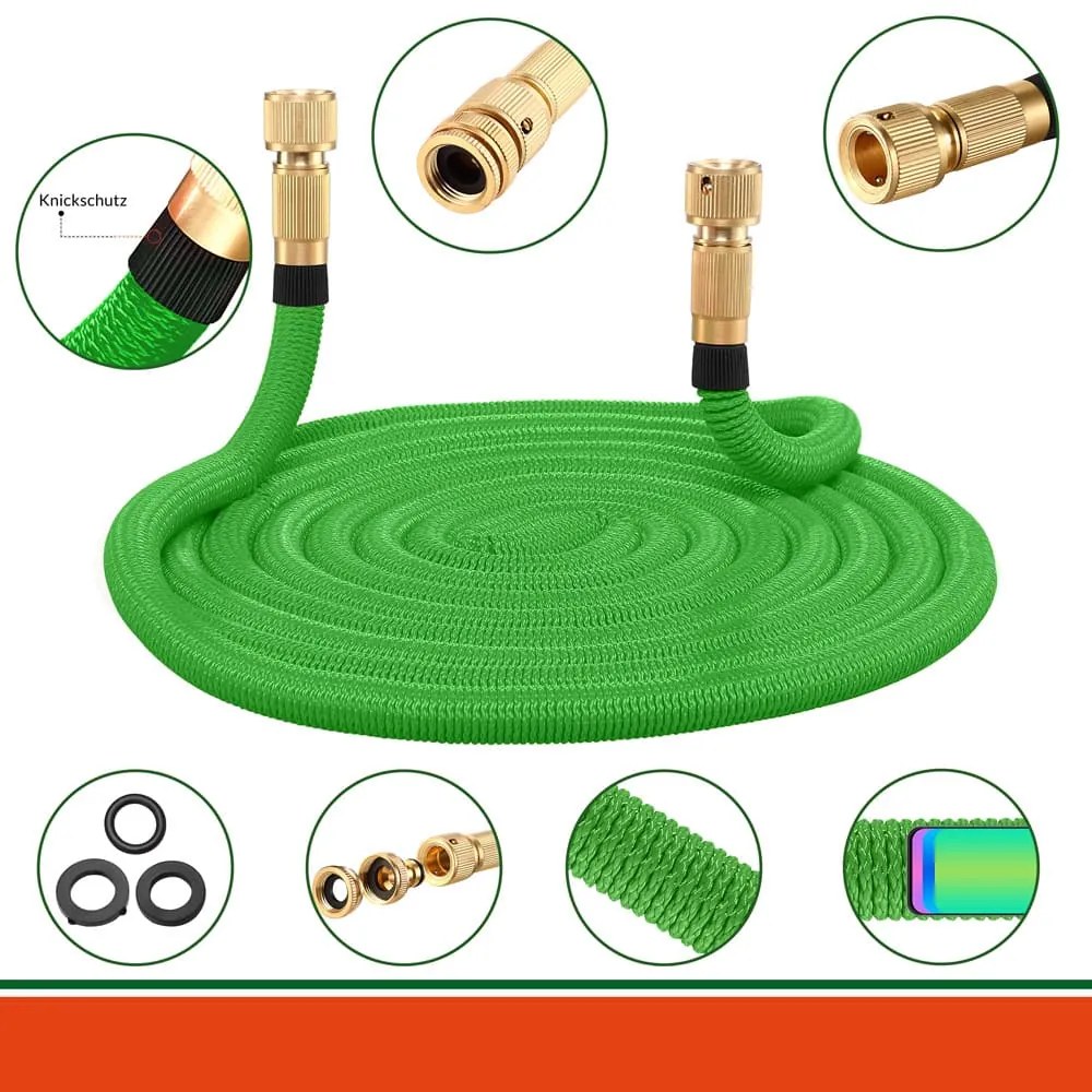Gardebruk® Kerti locsolótömlő 22 m - zöld