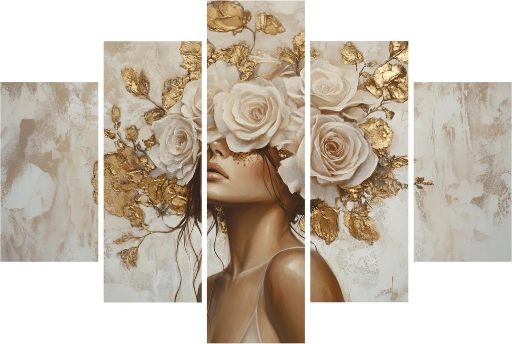 Kép - Lány rózsákkal (150x105 cm)