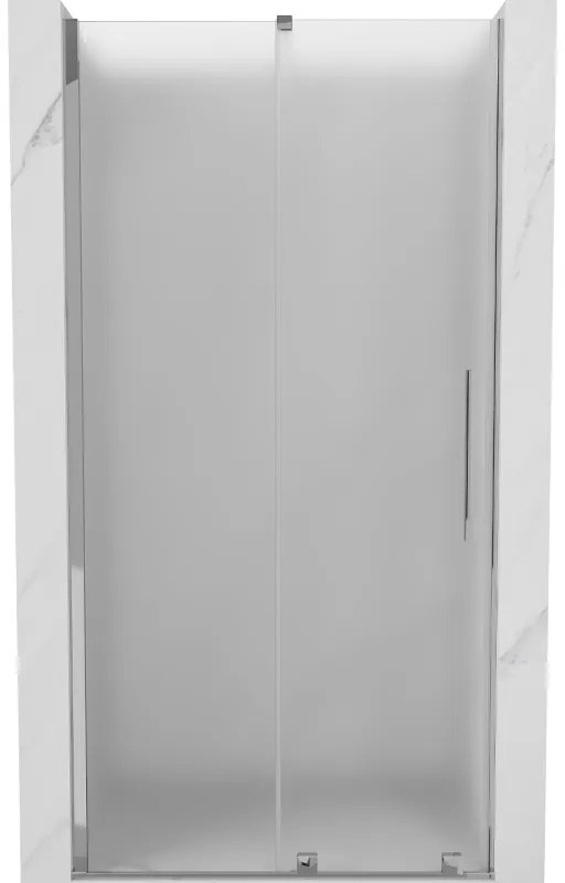 Mexen Velar, tolózuhanyajtó nyitáshoz 110 cm, 8 mm-es matt üveg, króm, 871-110-000-31-01