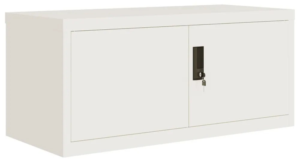 fehér acél irattartó szekrény 90x40x220 cm