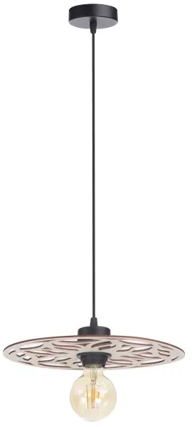 Csillár zsinóron FALCO 1xE27/60W/230V átm. 30 cm bézs