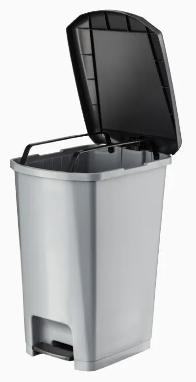 Planet Pedálos szemetes kuka SLIM, műanyag, ECO antracit, 25L