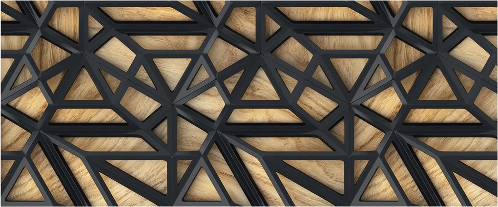 Fotótapéta Fali tapéta a nappaliba Geometrikus csatlakozás 250x104 Ragasztó