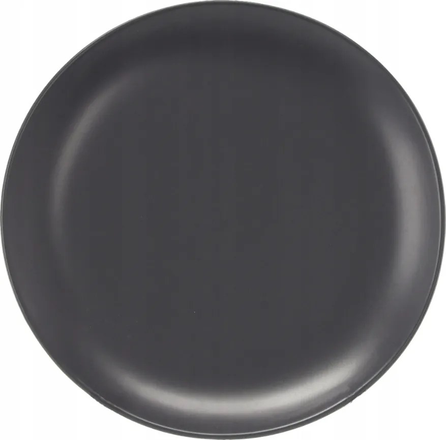 Ebédlő tányér csempe 25,5 cm kerámia matt szürke