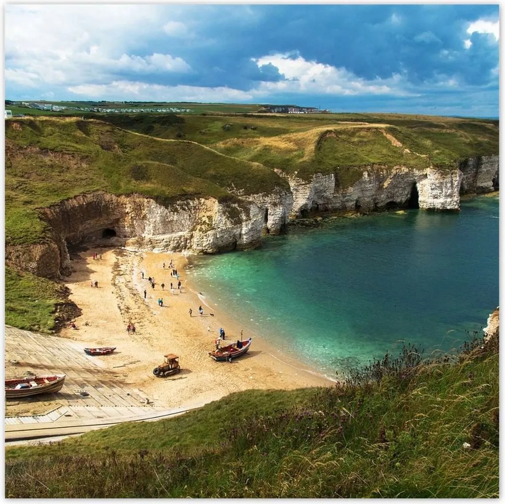 Poszterek 100x100 Gyönyörű öböl és szikla