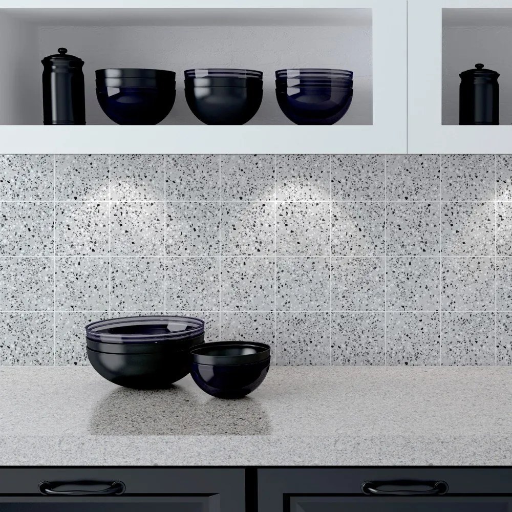 Terrazo 60 db-os falmatrica szett, 10 x 10 cm - Ambiance