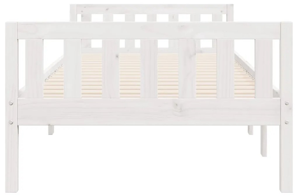 vidaXL fehér tömör fenyőfa gyerekágy matrac nélkül 90 x 200 cm