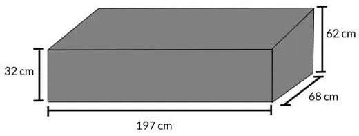 Kingsleeve® Védőhuzat garnitúrákra 197x68x32/62 cm - zöld