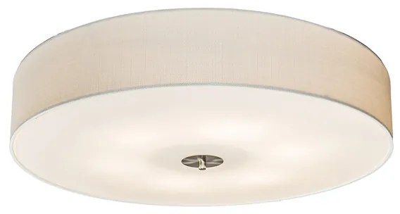 Rusztikus mennyezeti lámpa fehér 70 cm - Drum Jute