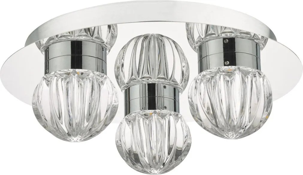 Dar Lighting ZONDRA ZON5350 Süllyesztett mennyezeti lámpa 3x6,5W/LED 3000K 1294LM IP44