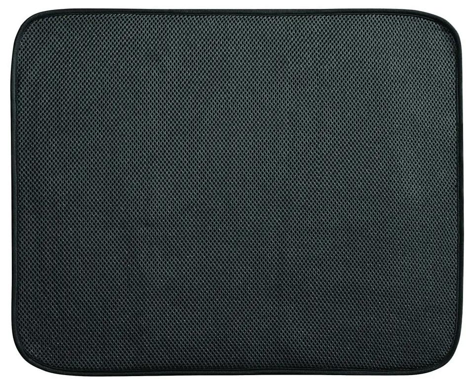 iDry fekete konyhai csepegtetőtálca, 45,5 x 40,5 cm - iDesign