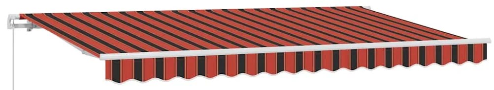 Behúzható napellenző Sokszínű 350 x 200 cm Pamut és Alumínium