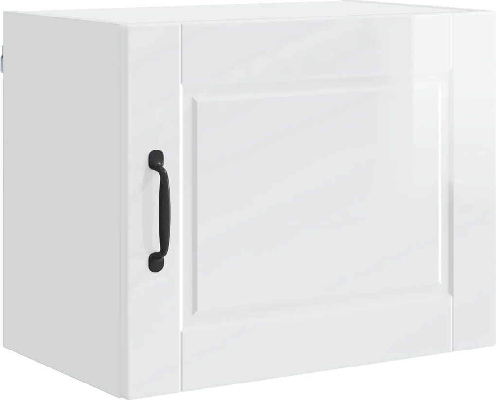 vidaXL Konyhaszekrény Magas Fényű Fehér 50 x 31 x 40 cm Faanyag