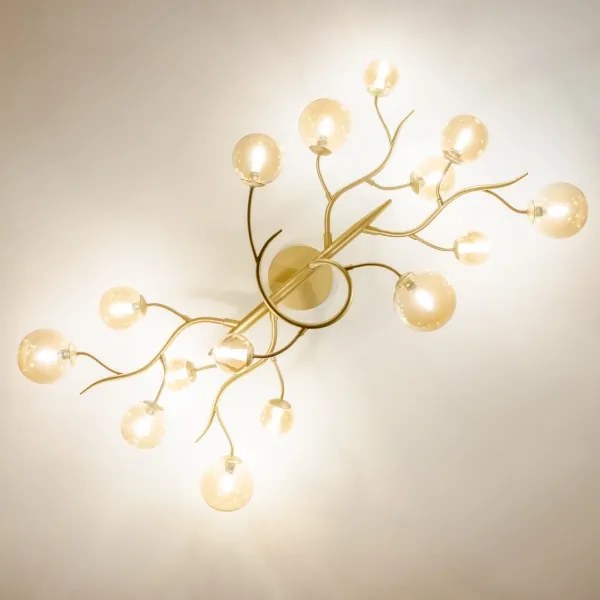 Brilagi - LED Felületre szerelhető csillár MISTEL 15xG9/3W/230V arany