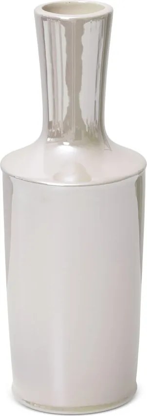 Dekorációs váza SIMONA3 13x36 Eurofirany krémszínű gyöngyházfényű