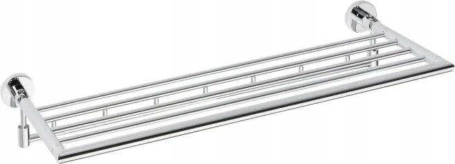 Sapho X-round összecsukható törölközőtartó polc akasztókkal 655mm króm XR422
