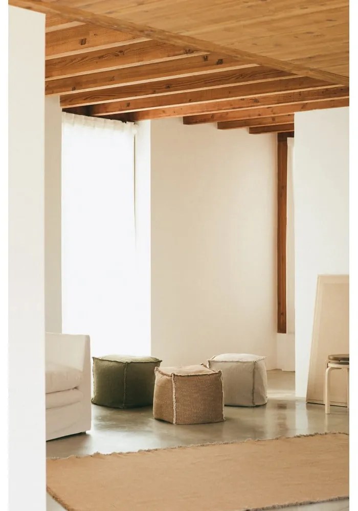 Khaki babzsákfotel Handloom – Lorena Canals