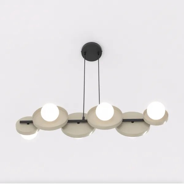 Kábelcsillár MODEL 6xG9/8W/230V bézs