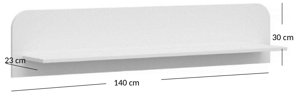 Polc Yuko (fényes fehér). 1053396