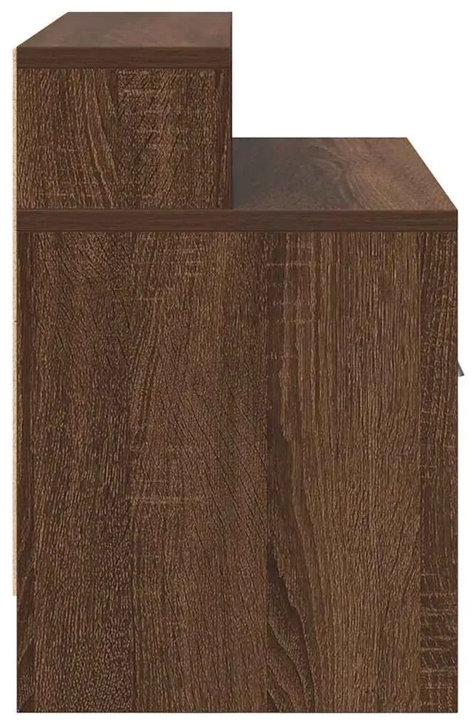 éjjeliszekrények fiókos 2 db barna tölgy 51 x 31 x 47 cm