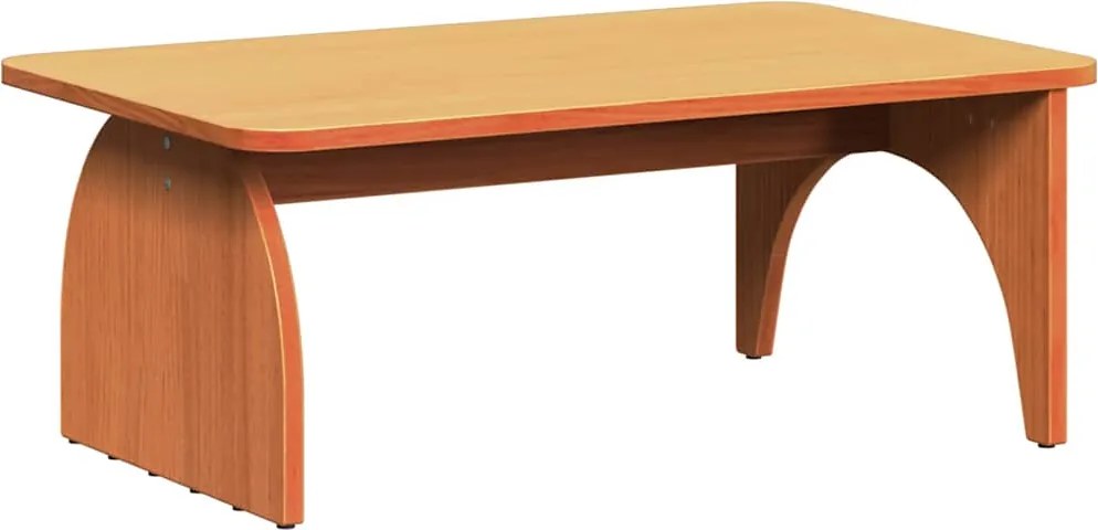 vidaXL Dohányzóasztal Faggyú barna 80 x 50 x 31 cm Tömör fenyőfa