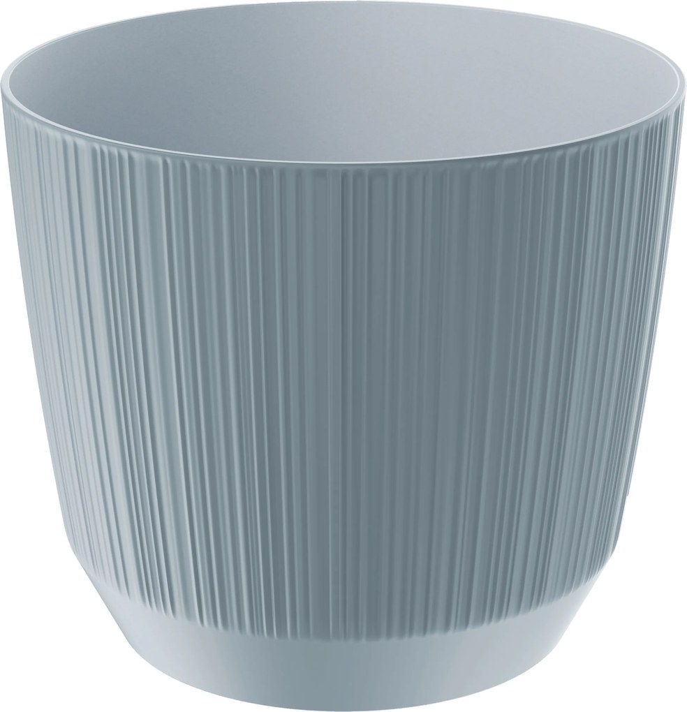 Ryfo virágtartó 20 világos szürke műanyag 19,5 cm x 19,5 x 17 cm