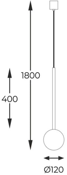 Zuma Line 5639 - Csillár zsinóron ALI 1xG9/40W/230V
