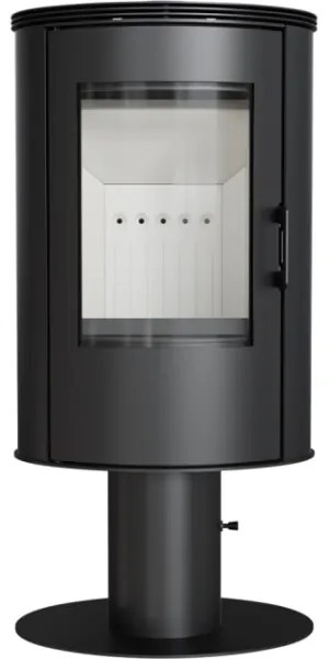 Kratki AB S N DR - 8 kW acél kandalló kályha, 150 mm pr.