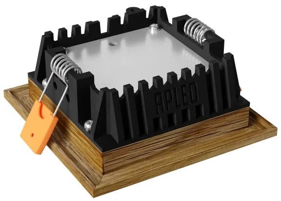 APLED - LED Lámpa SQUARE WOODLINE LED/3W/230V 3000K 9x9 cm tölgy tömör fa