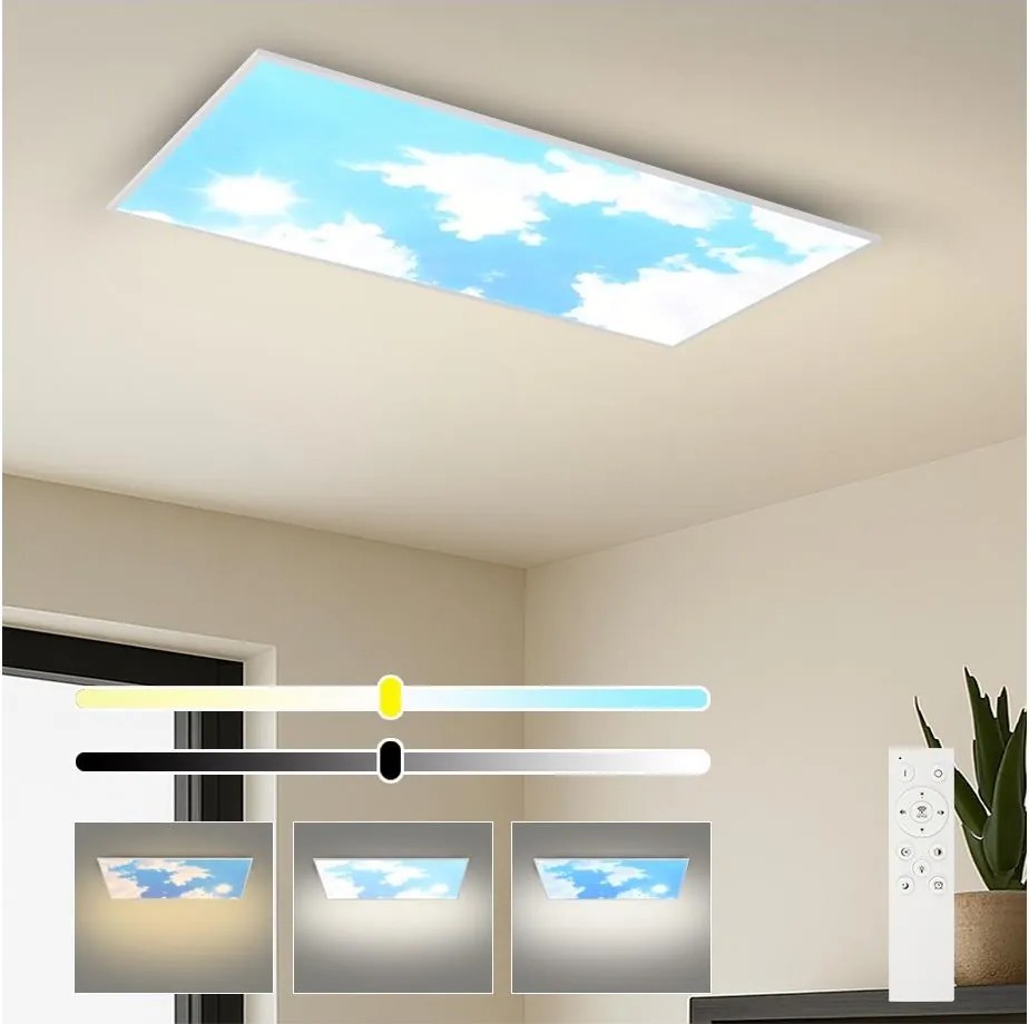 Brilagi - LED dimmelhető mennyezeti lámpatest SLIMFRAME SKY LED/80W/230V 120x60 cm + távirányító