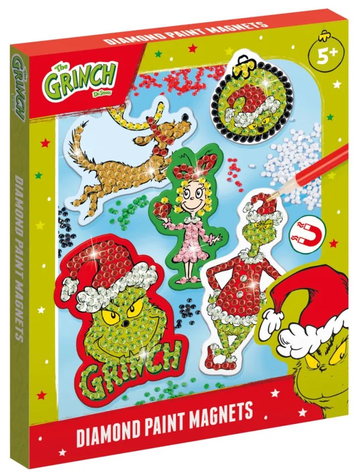 A Grincs Dr Seuss gyémántszemes mágneses szett