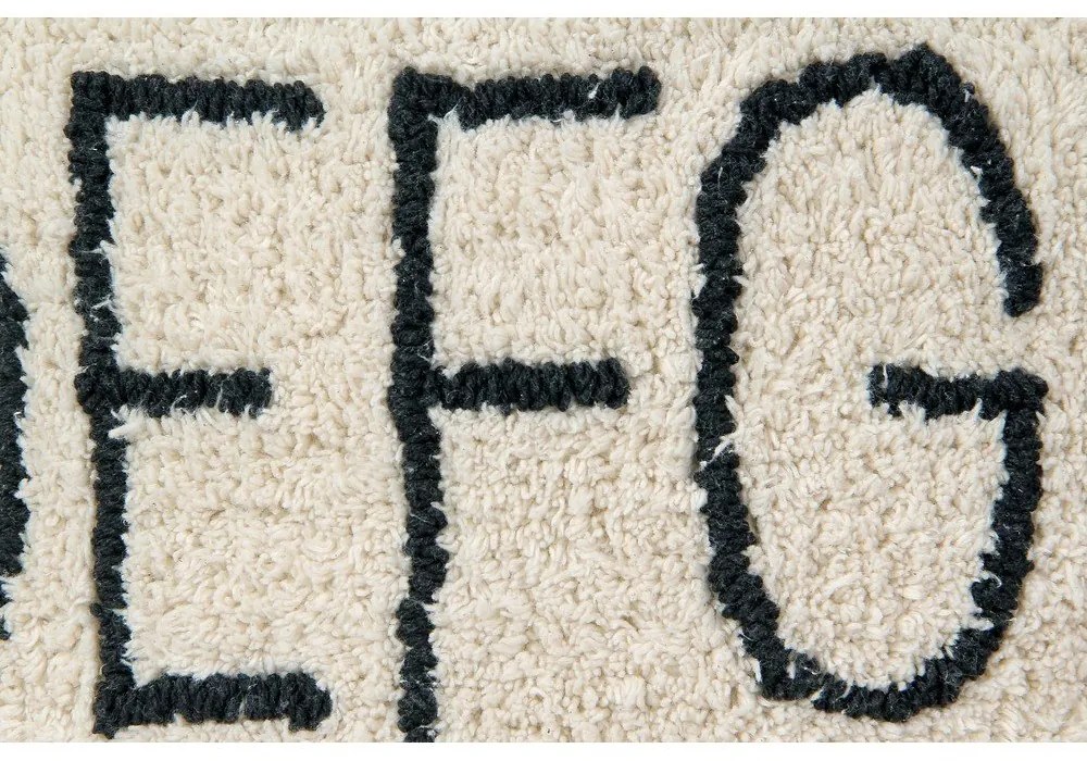 Krémszínű gyerek babzsákfotel ABC – Lorena Canals