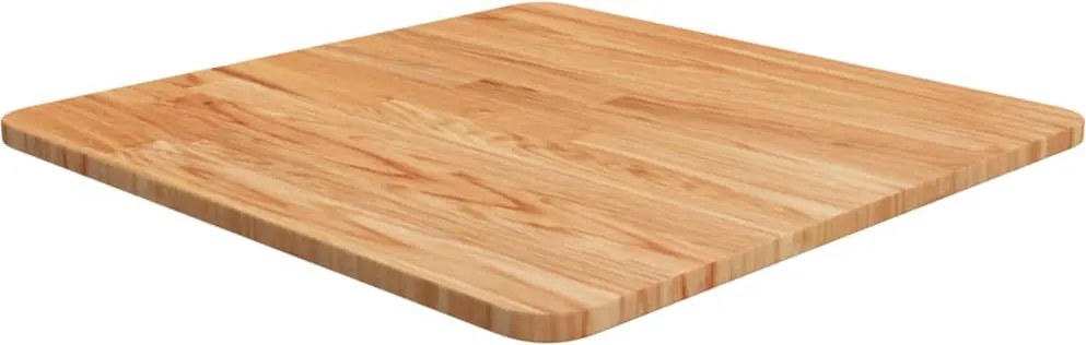 vidaXL világosbarna kezelt tömör tölgyfa négyzet asztallap 50x50x1,5cm