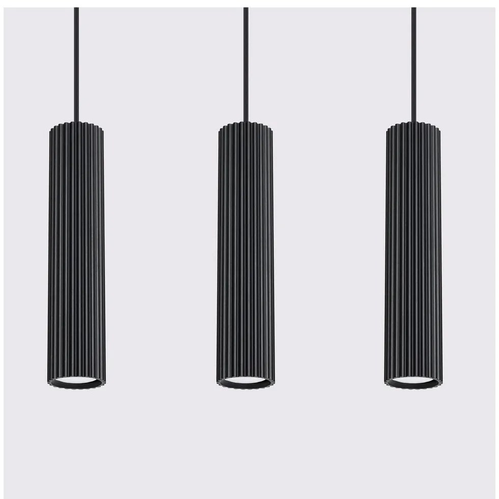 Fekete függőlámpa Gleam – Sollux