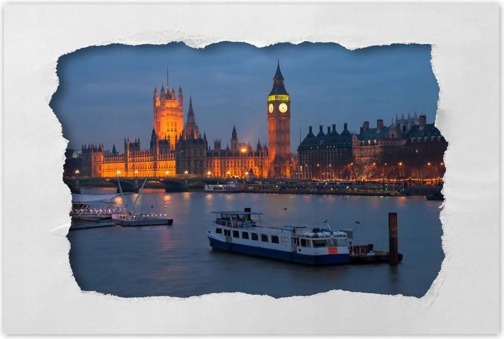 Poszterek 60x40 Westminster-palota Éjszaka