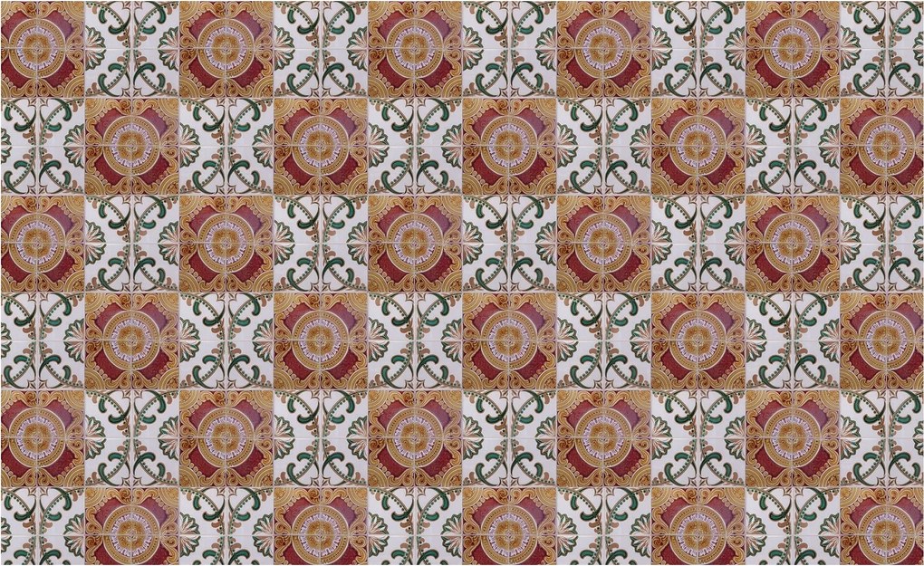 Fotótapéta Csempe Absztrakt Növényi dísz Geometria 416x290 +ragasztó