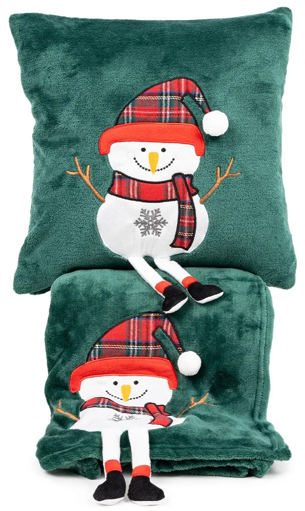 4Home Snowman karácsonyi párnahuzat, 40 x 40 cm