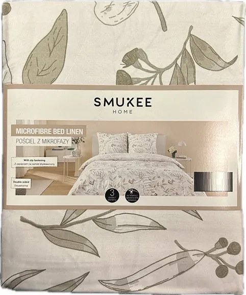 Mikrofázisos ágyneműhuzat Smukee párnahuzat 220x200, 2 x párnahuzat 70x80 cm
