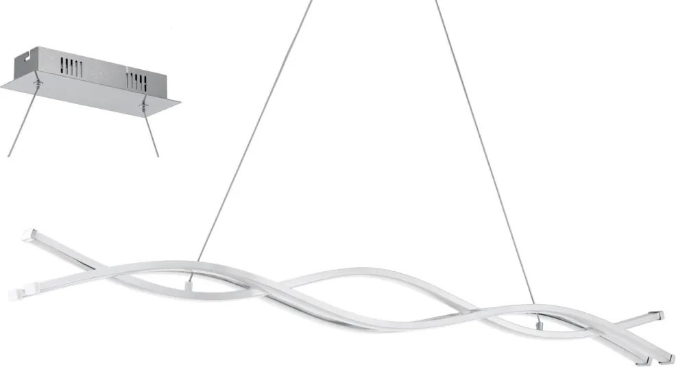 EGLO 96102 LASANA Modern Led Függesztett Lámpa Fehér, Króm LED IP20