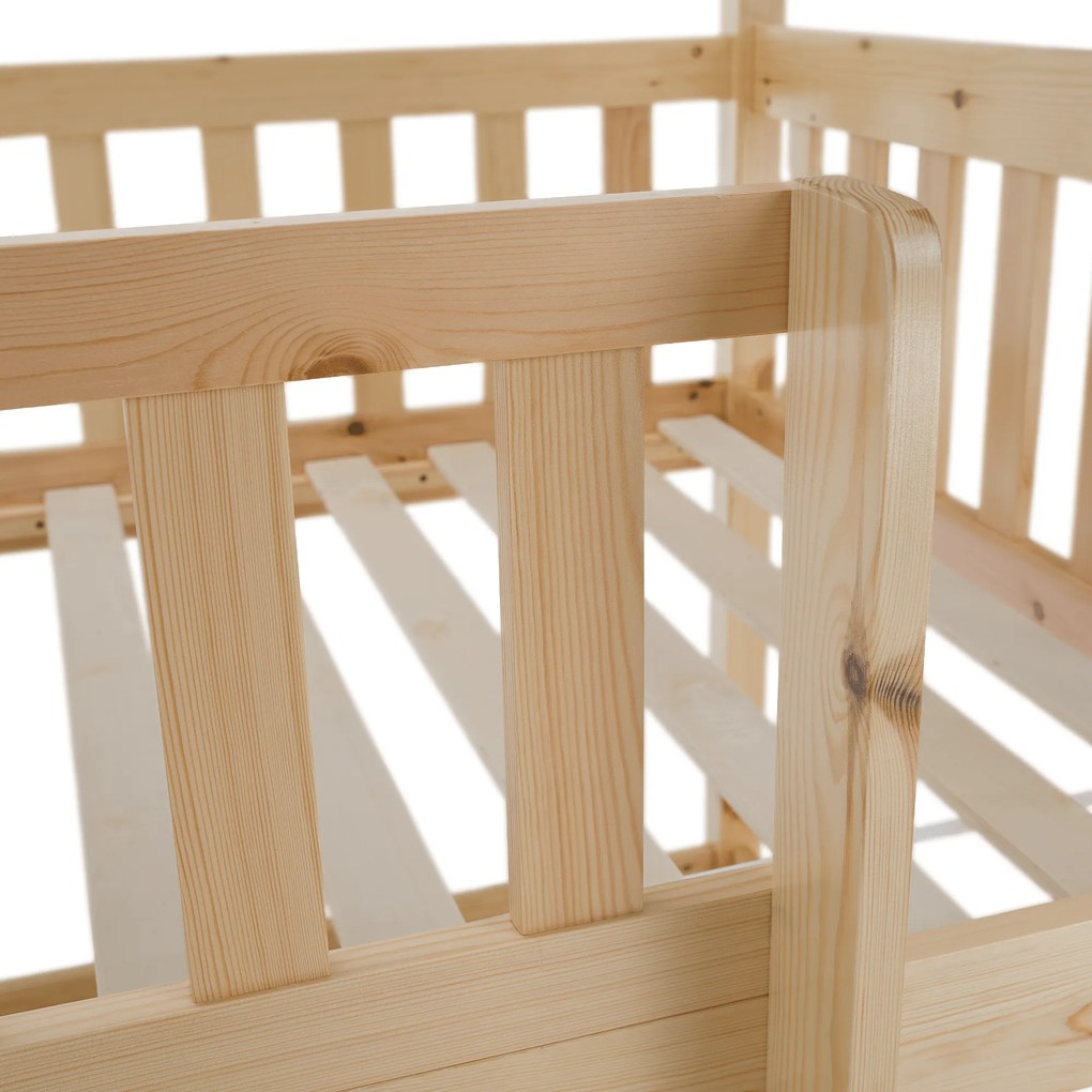 Montessori emeletes ágy, természetes, VENITA TYP 2