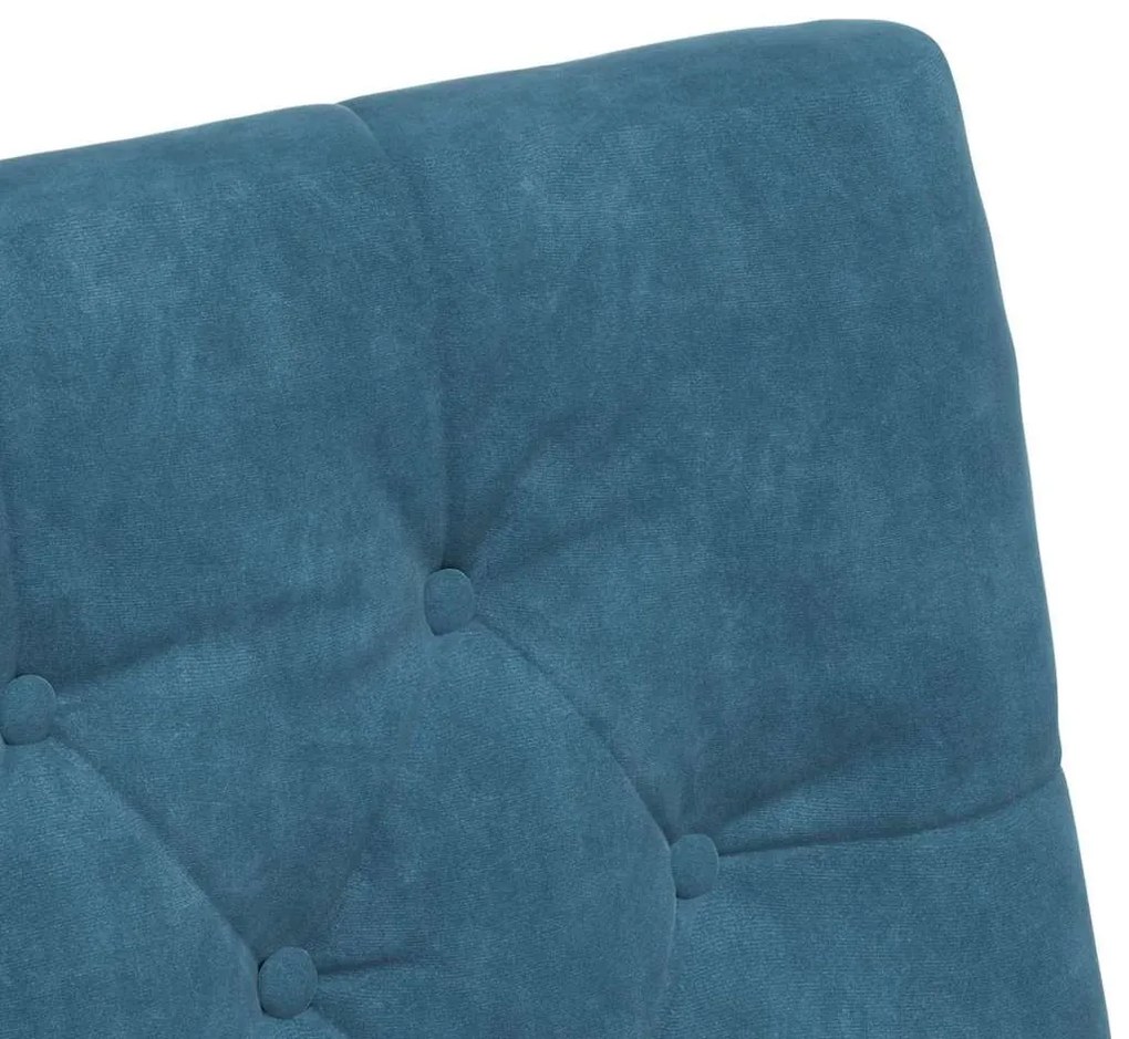 Kerekes Étkező Székek 2 pcs Kék 58 x 67 x 97 cm Bársony