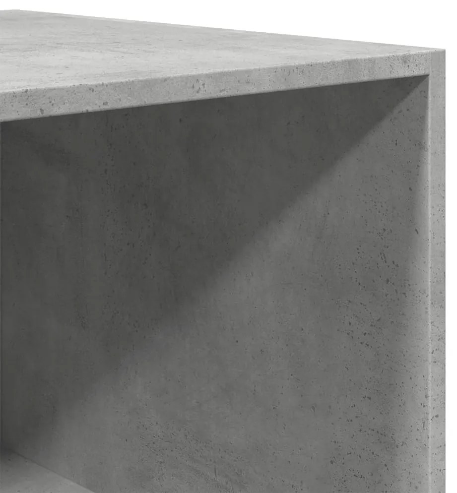 betonszürke szerelt fa ruhásszekrény 80 x 50 x 200 cm