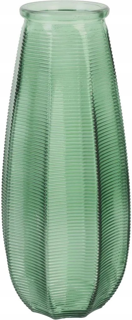Capella váza zöld üveg elegáns