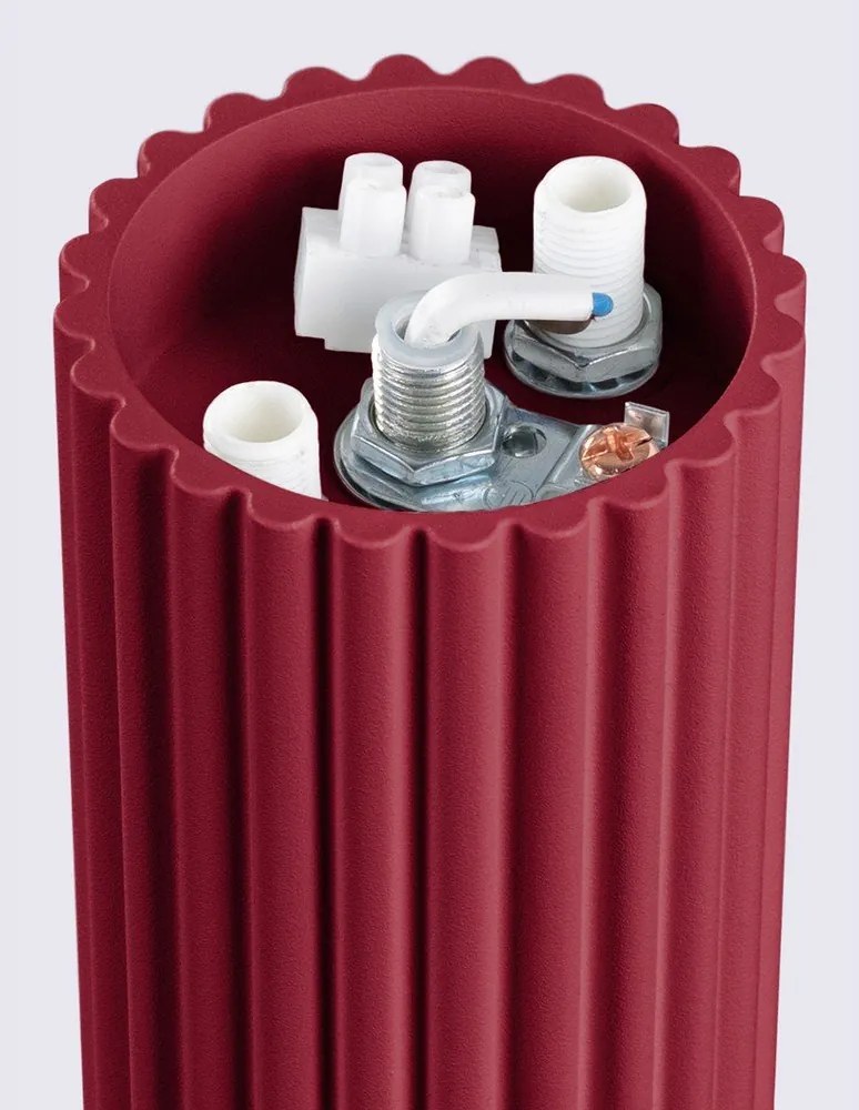 Borvörös mennyezeti lámpa üveg búrával ø 12 cm Orbital – Sollux