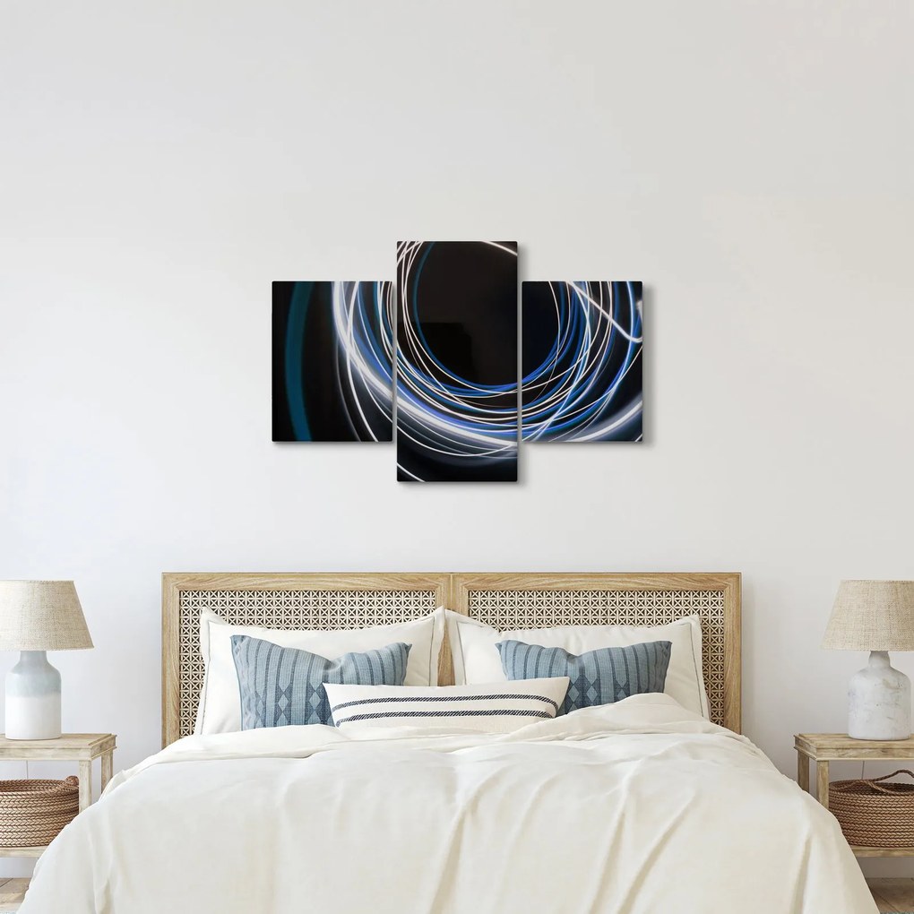 Kék vonalak képe (90x60 cm)