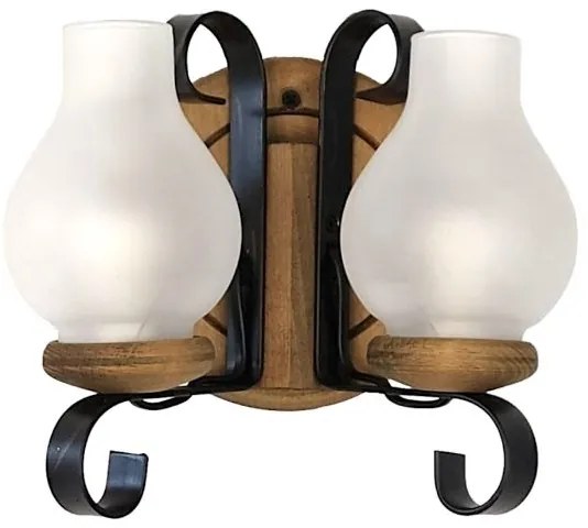 Brilagi - Fali lámpa ROATA APLICA 2xE14/40W/230V bükkfa