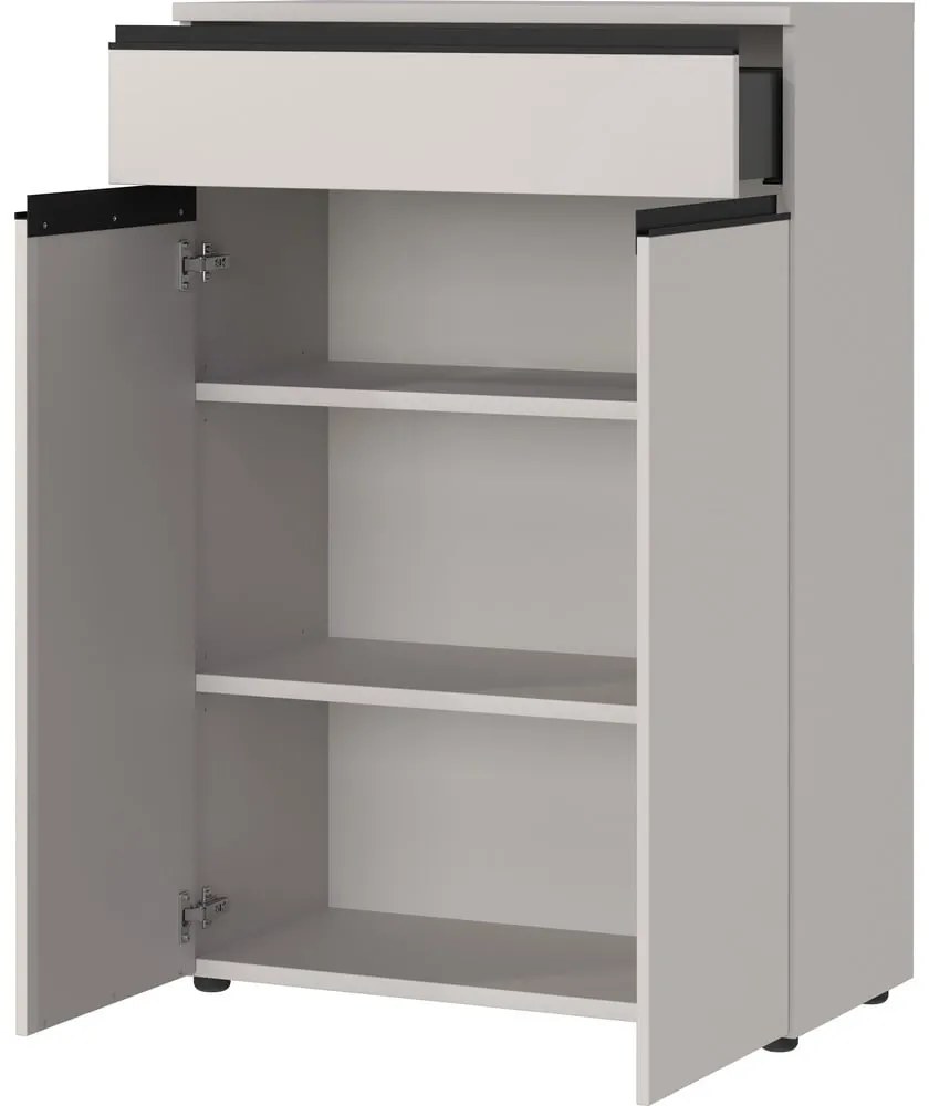 Krémszínű szekrény 81x120 cm Bedano – Germania