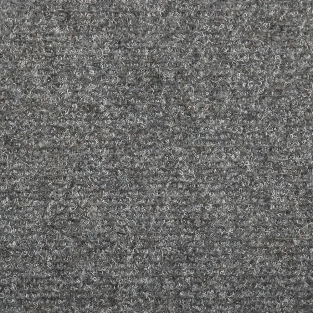 15 db világosszürke szövet lépcsőszőnyeg 65x21x4 cm
